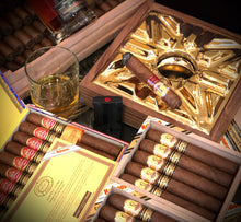 Load image into Gallery viewer, Dark Walnut Golden Star Cigar Ashtray