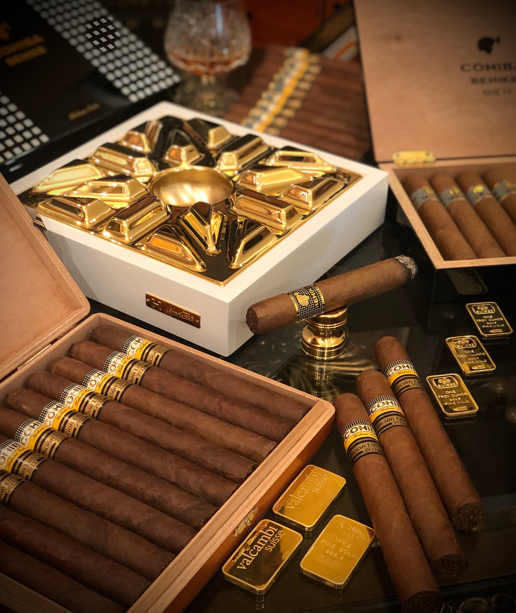 Dark Walnut Golden Star Cigar Ashtray – hsignature